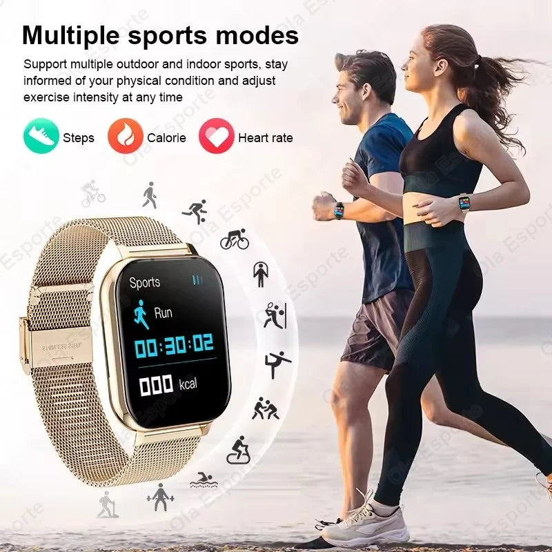NEW 2026 Fashion SmartWatch Android Phone 2.01" Color Screen Full Touch Custom Dial Watch Women Bluetooth Call Smart Watch Men