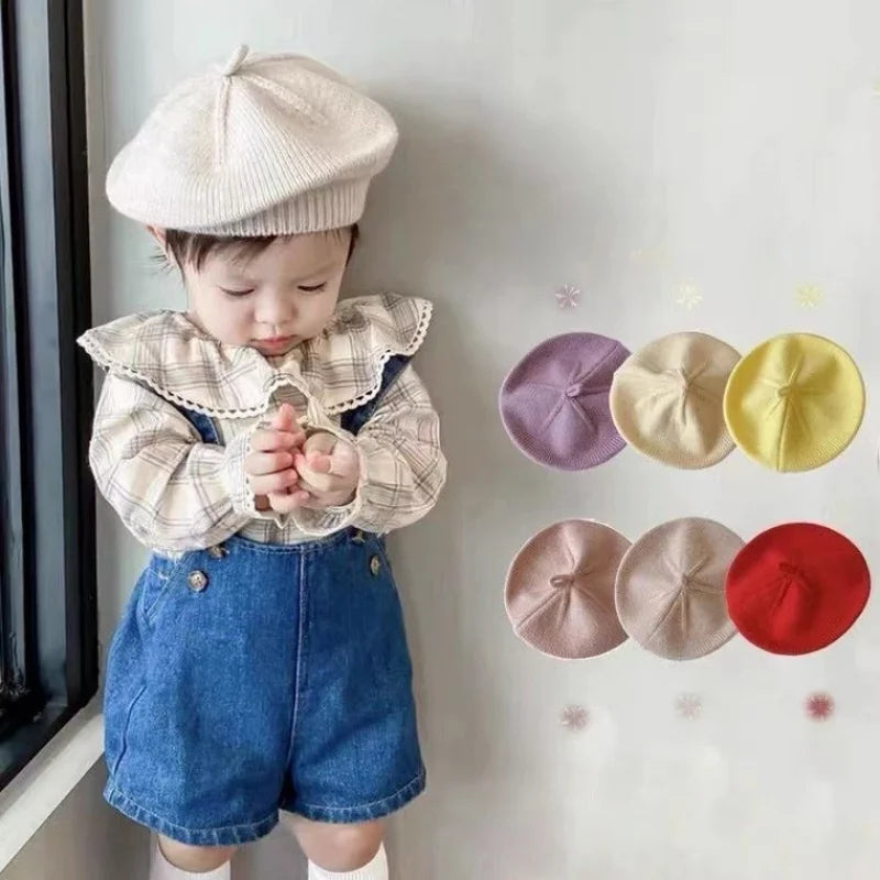 Knit Baby Beret - French Style Toddler Winter Hat