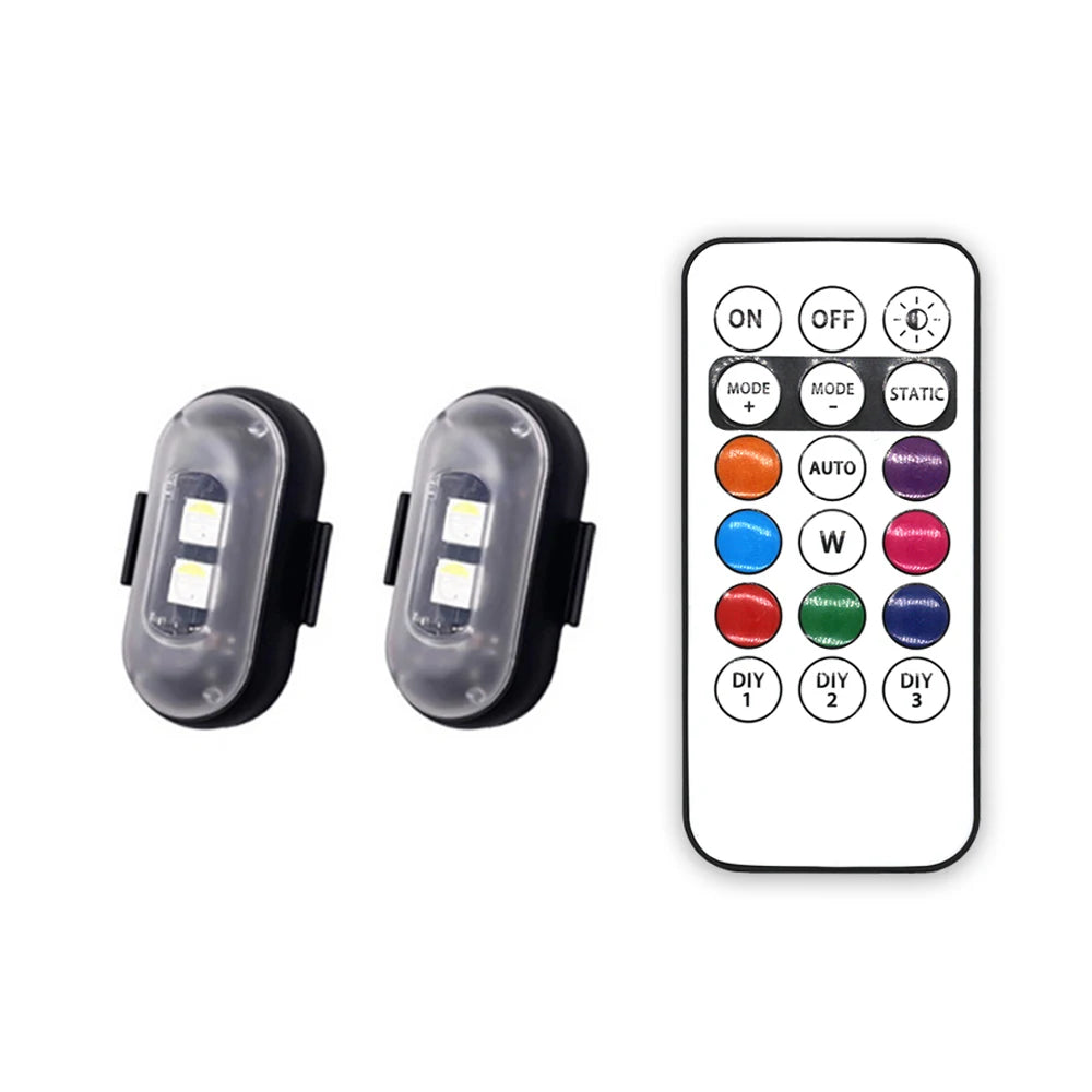 Car LED Warning Light – Rechargeable Wireless Multifunctional Safety Light with Remote Control