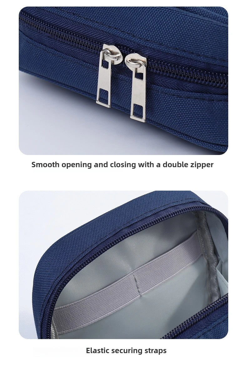 New Portable Data Cable Organizer Bag Water-proof USB Power Bank Earphone Storage Case Travel Digital Accessories Pouch