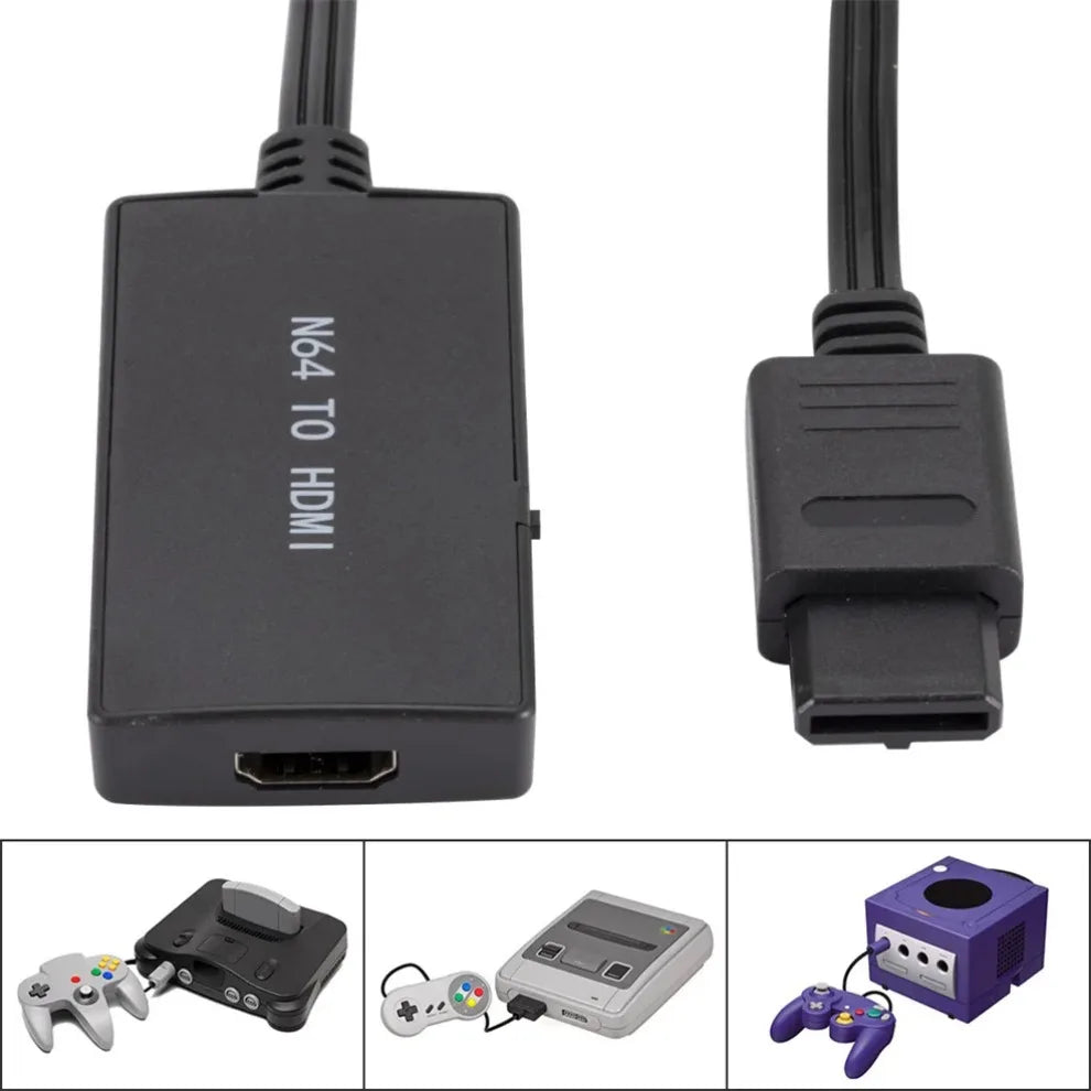 N64 To HDMI Adapter Converter Nintendo64 to HDMI Converter Adapter Plug And Play For Nintend 64/SNES/NGC/SFC Gamecube Console