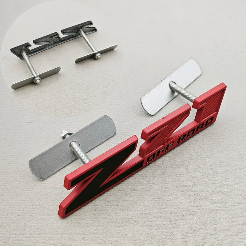 3D Metal Logo Z71 Emblem Car Front Grille Badge Trunk Sticker For Chevrolet Tahoe Colorado Cheyenne Chevy Silverado Accessories