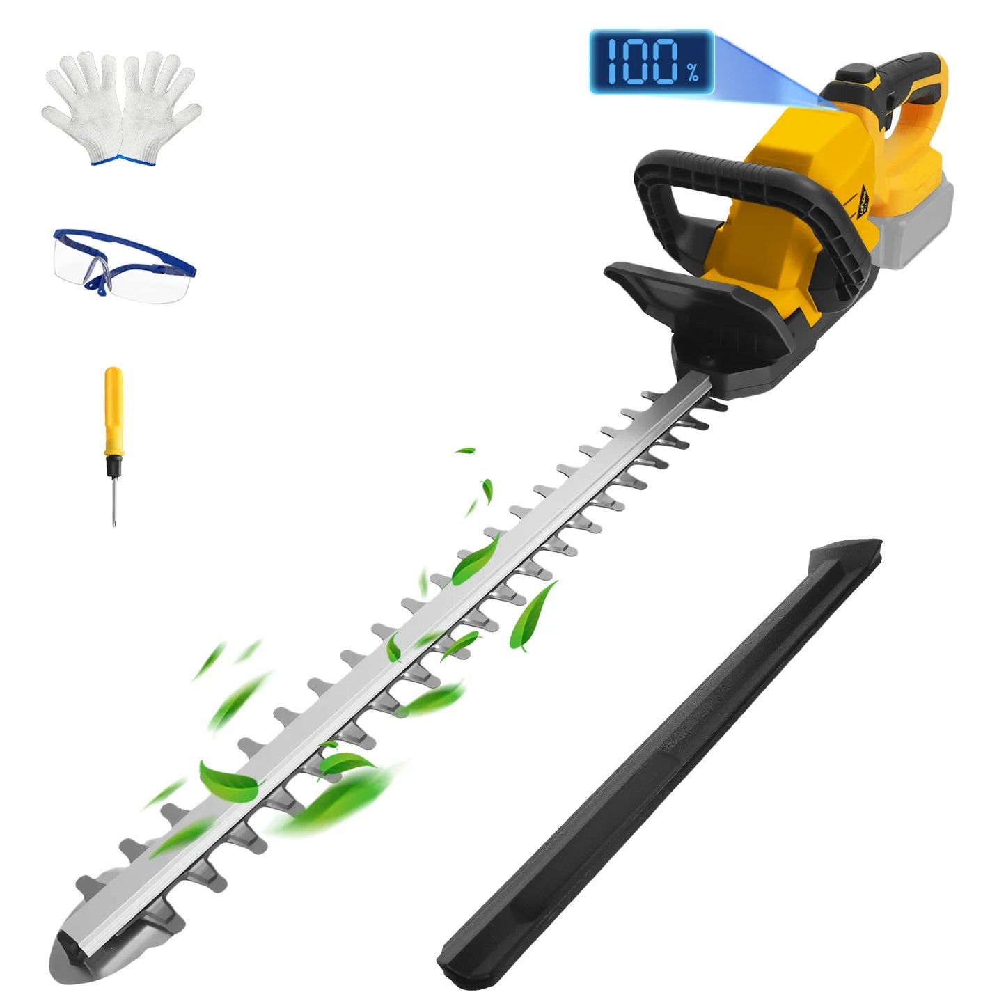 Brushless Cordless Hedge Trimmer – Compatible with Dewalt 20V Battery (Battery Not Included)
