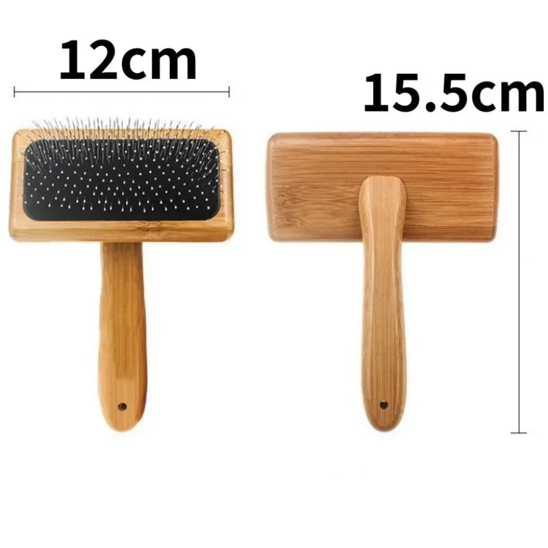 Wooden Dog Grooming Comb - Pet Brush for Knots & Loose Hair - photo 8