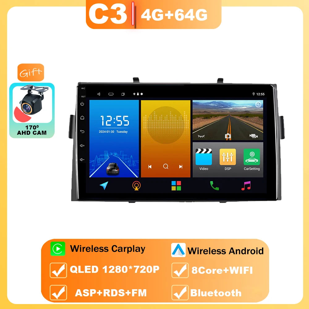 Android Car Stereo for Honda Ridgeline (2006–2014) — Wireless CarPlay, Android Auto, GPS, WiFi, All-in-One
