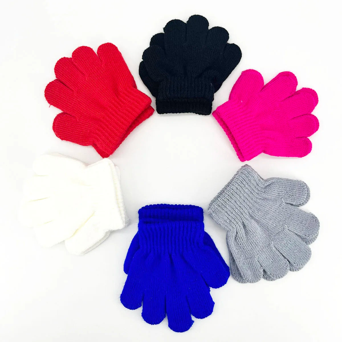 Toddler Knitted Mittens - Soft Winter Gloves for Ages 1-3