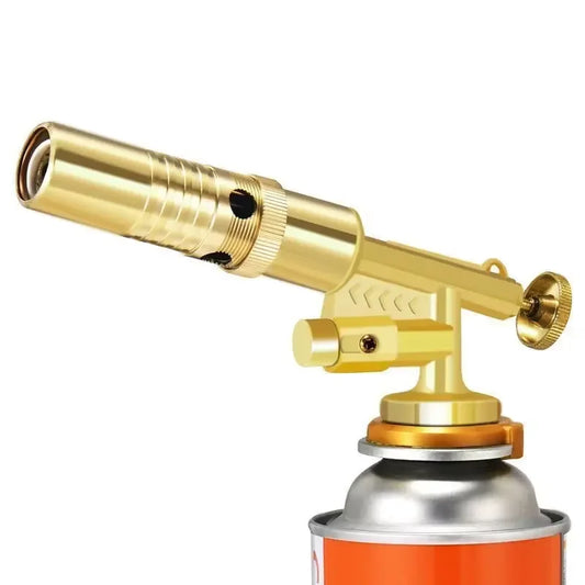 Outdoor Butane Burner Flame Gas Torch for Camping Barbecue Baking Metal Welding Heater Lighter Flame Gun for Cooking