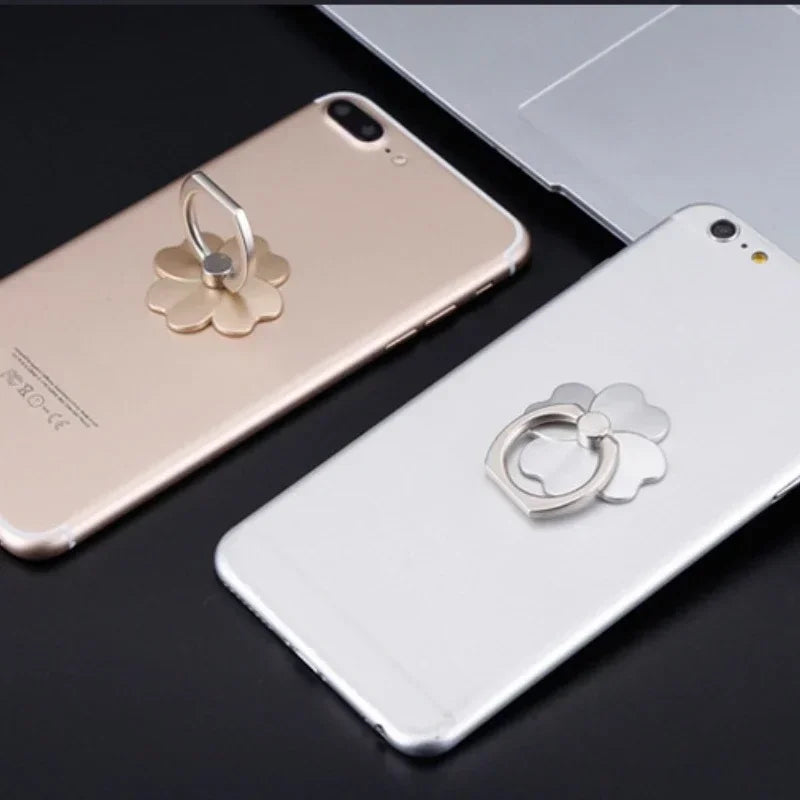 Drop-Proof Phone Ring Stand 360 Rotating for Mobile Phone Car Magnetic Mount Metal Folding Finger Stand Socket