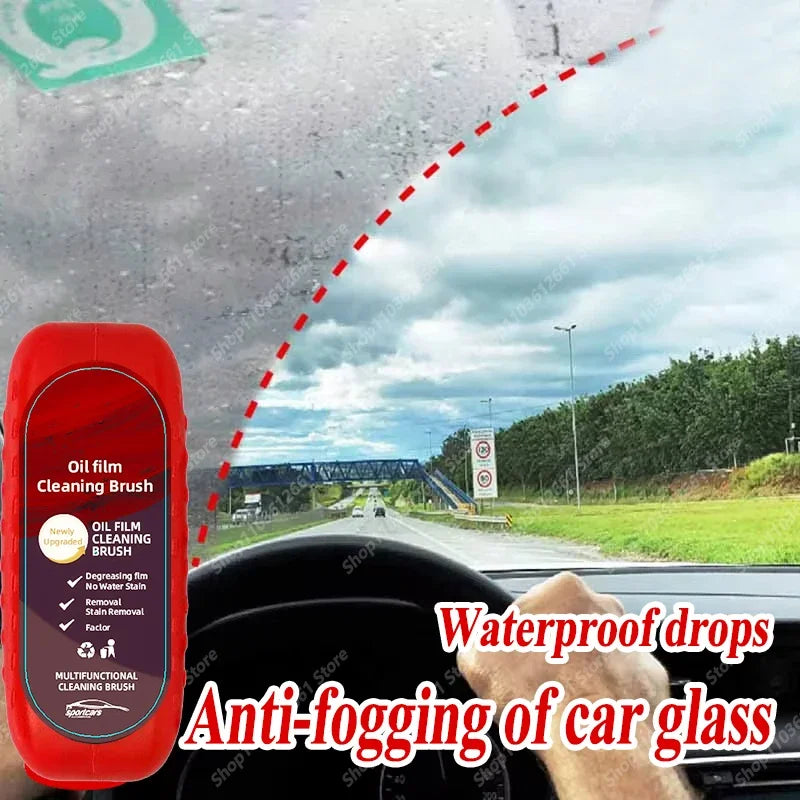 Car Glass Coating Kit - Oil Film Clean Brush Professional Repair Glass Scratch 120ml Brightening Windows Anti-fog Polishing