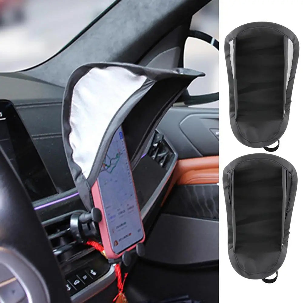 Cell Phone Umbrella Sun Shade Sun Shade For Phone Mobile Phone Holder Glare Blocking Sun Shade For Phone For Car Motorcycle Bike