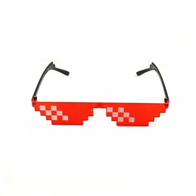 New Creative 8 Bit Thug Life Sun Glasses Pixelated Men Women Party Eyeglasses Mosaic UV400 Vintage Eyewear Fishing Sunglasses