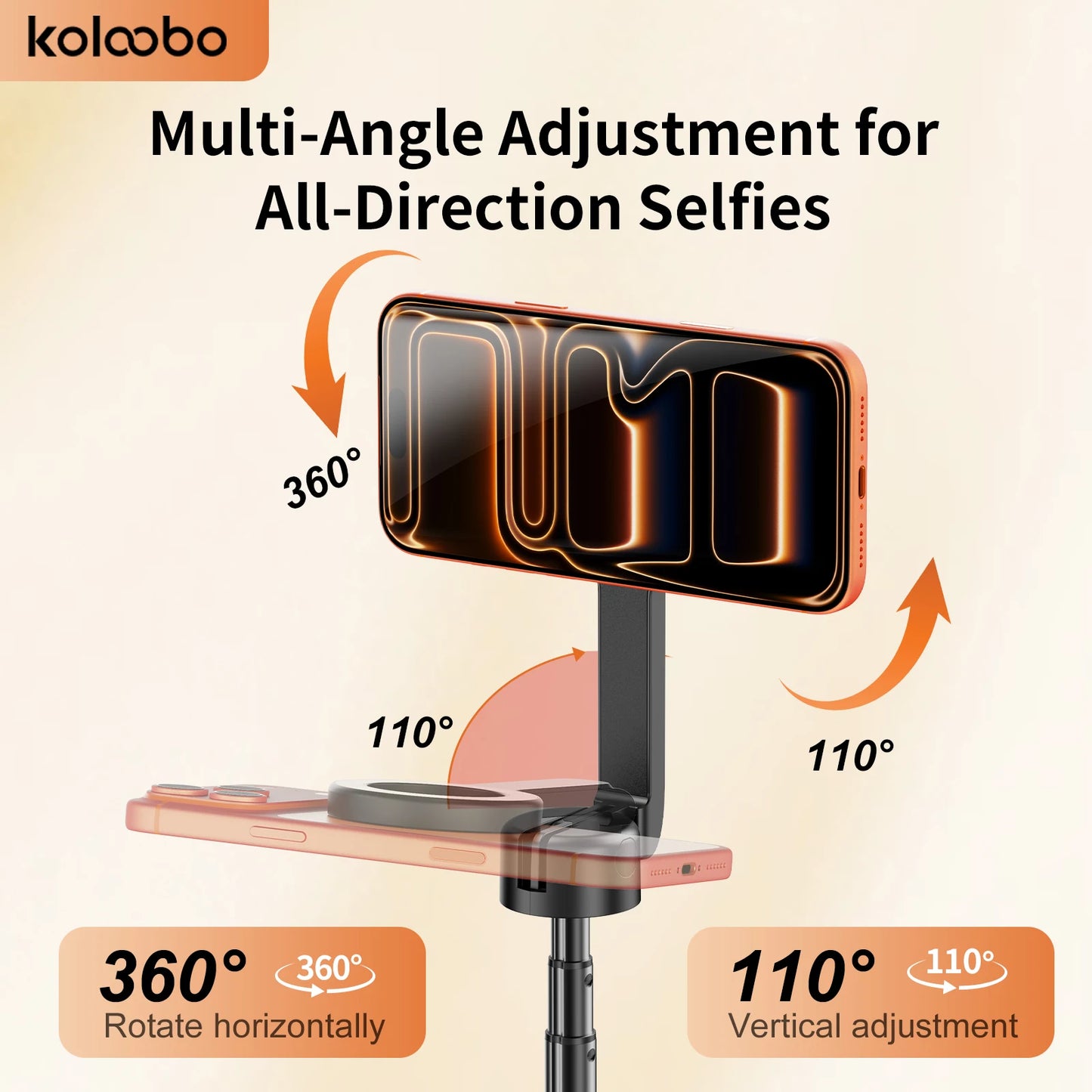Double-side Magnetic Phone Selfie Stick with Remote Auto-Open 1.8m Extendable Tripod for iPhone 17 16 15 Pro Live Streaming Vlog