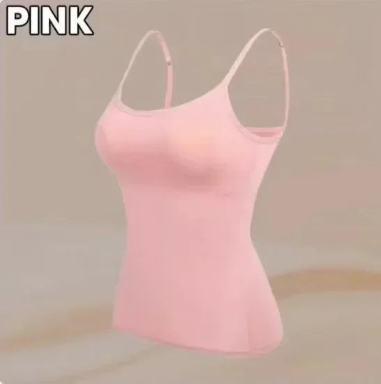Women's Cami Bra Tank Top – Built-In Padded Bra Camisole | Wireless, Breathable & Seamless | S-6XL