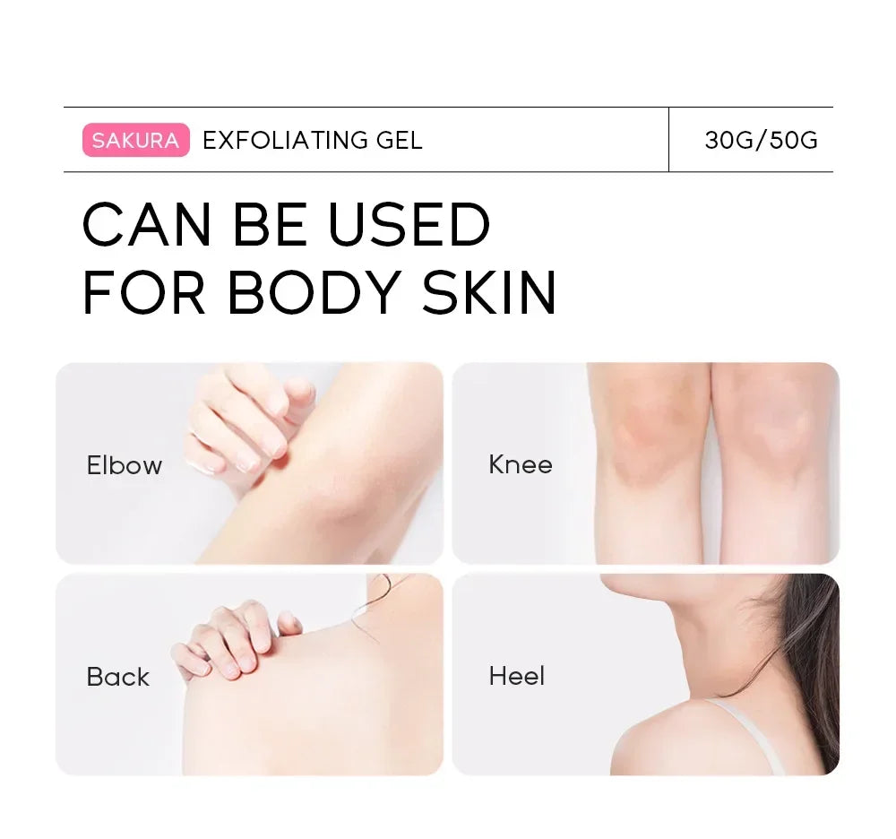 Sakura Exfoliating Peeling Gel Facial Scrub Moisturizing  Nourishing Repair Scrubs Face Cream Beauty Skin Care30g/50g