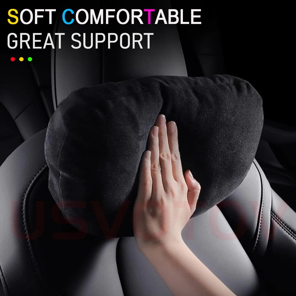 Tesla Car Headrest Neck Pillow – Head & Neck Support for Model 3, S, X, Y & Juniper