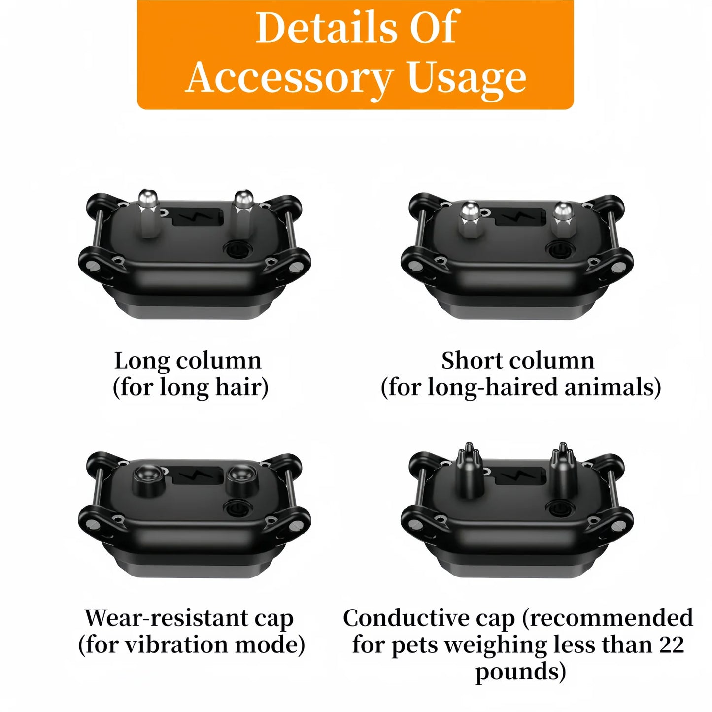 Waterproof Rechargeable Anti-Bark Dog Collar – Vibration Training Collar for Small & Medium Dogs | Black