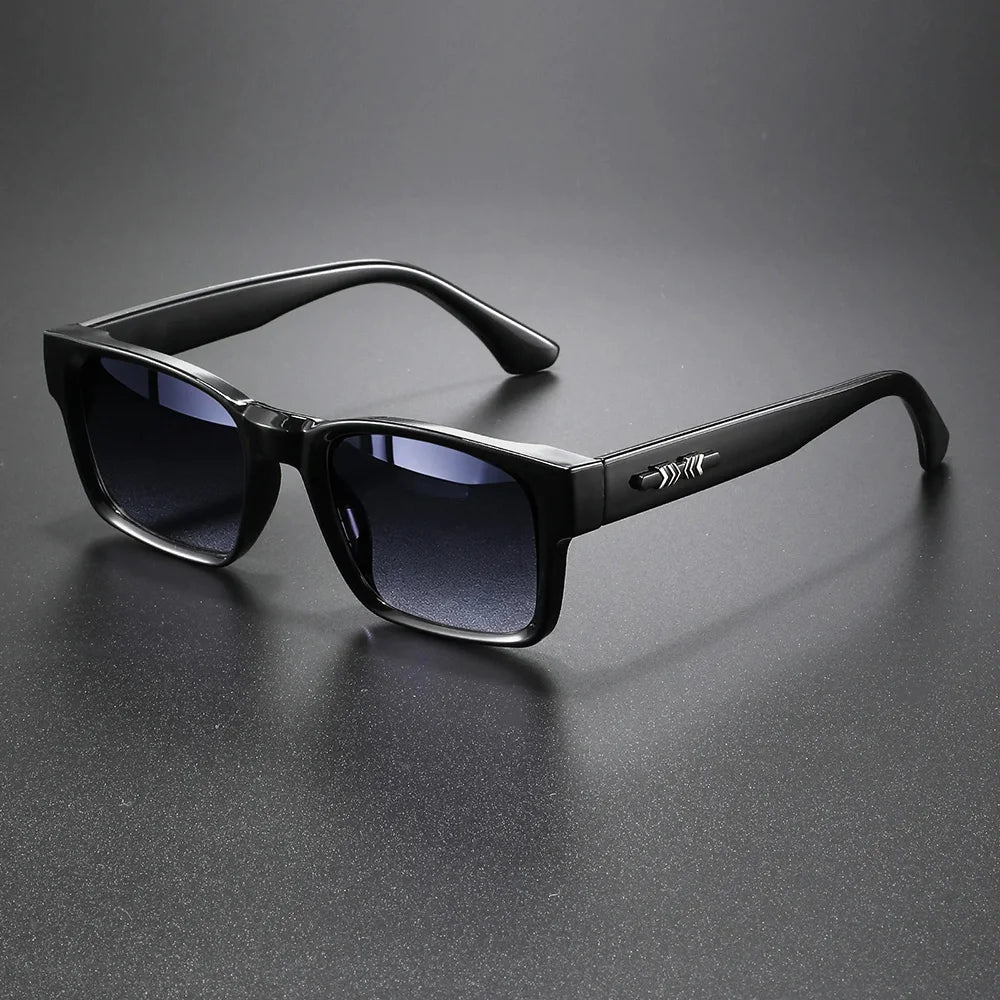 Retro Punk Square Sunglasses - UV400 Protection (3-Pack Set)