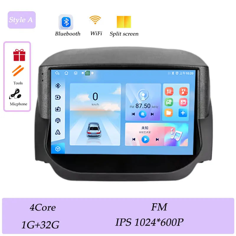 Android Car Stereo for Ford EcoSport (2014–2018) — Wireless CarPlay, GPS, WiFi, Bluetooth, Split Screen