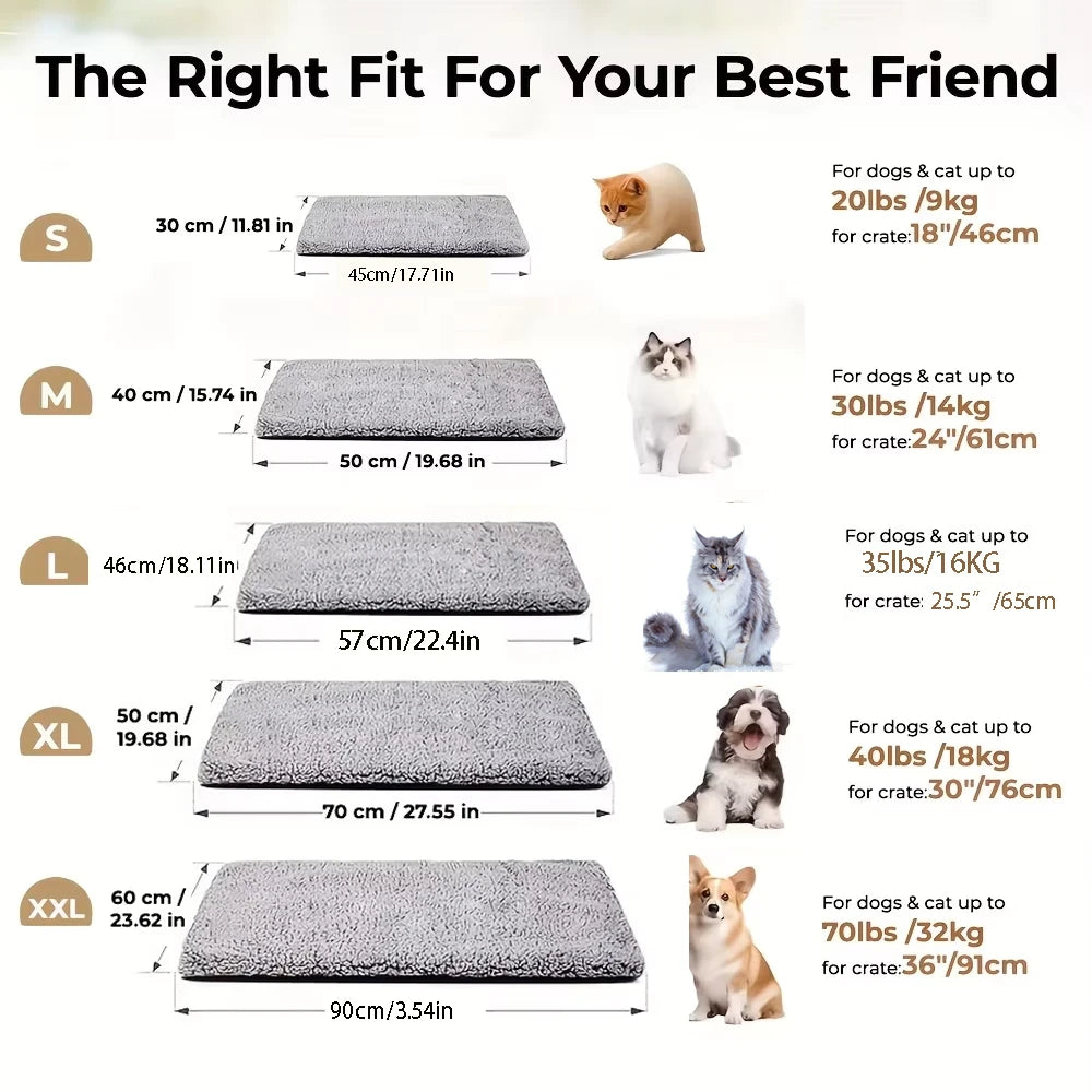 Warm Washable Pet Mattress - Non-Slip Pad for Cats and Dogs - photo 6