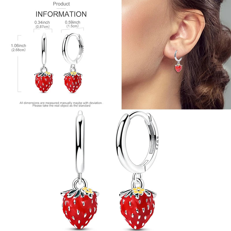 Sparkling Gold Woman Hoop Earrings 925 Sterling Silver Butterfly Colored Zirconium Earrings for Women Jewelry Anniversary Gift
