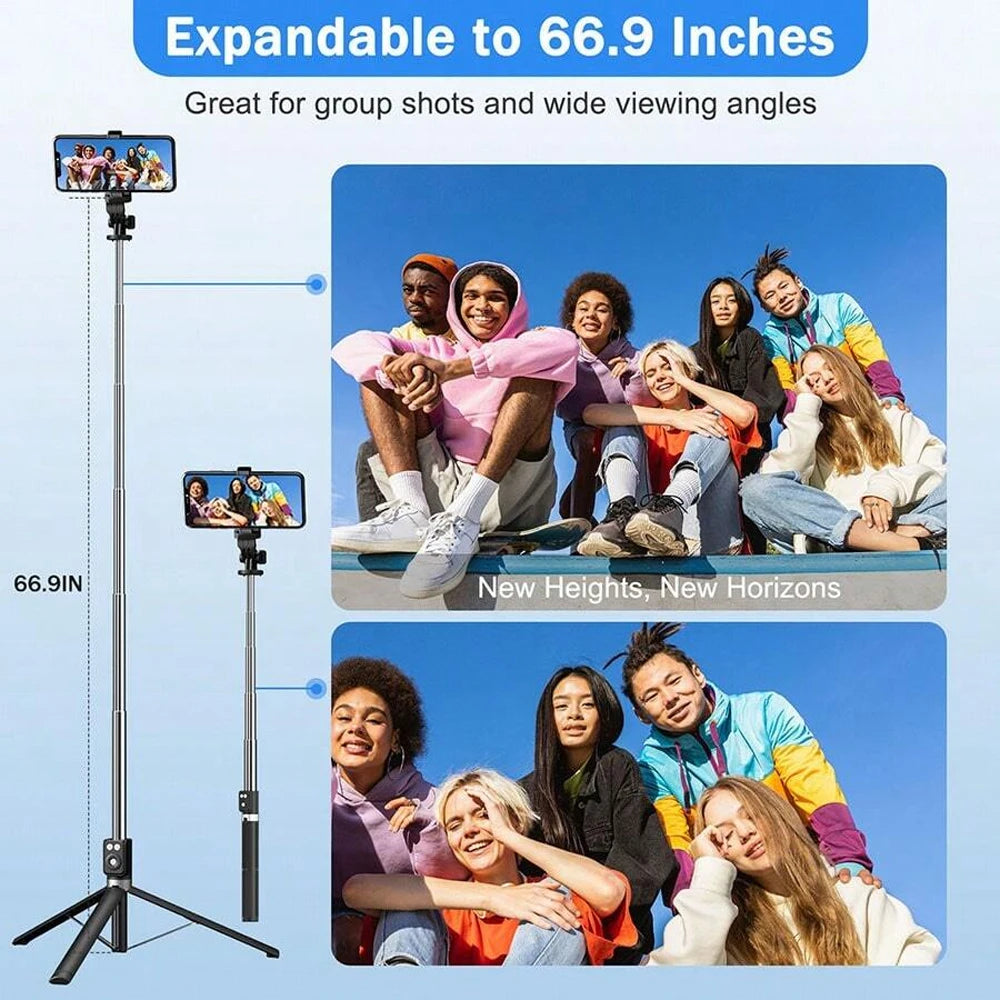 Multi-functional Selfie Stick Magnetic Mobile Phone Holder Live Broadcast Portable Anti-shake Handheld