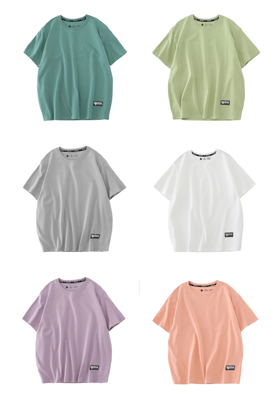 WAVLATII Women's 210 GSM Cotton Oversized T-Shirt – Purple Solid Casual Short Sleeve Tee
