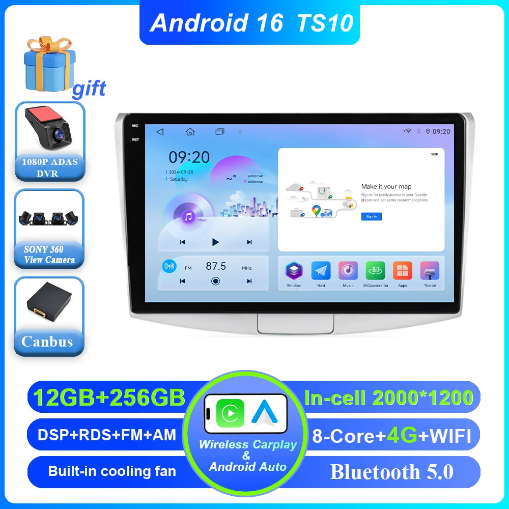 Car Stereo with Apple CarPlay & Android Auto, Compatible with VW Passat B6 B7 & CC