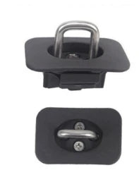 1Pair Pickup Tie Down Anchor Retractable Truck Bed Top Side Wall D Ring Clip Hook For Ford F150 98-14 For Silverado GMC Sierra