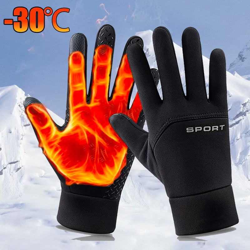 Touchscreen Winter Gloves, Windproof Running Gloves