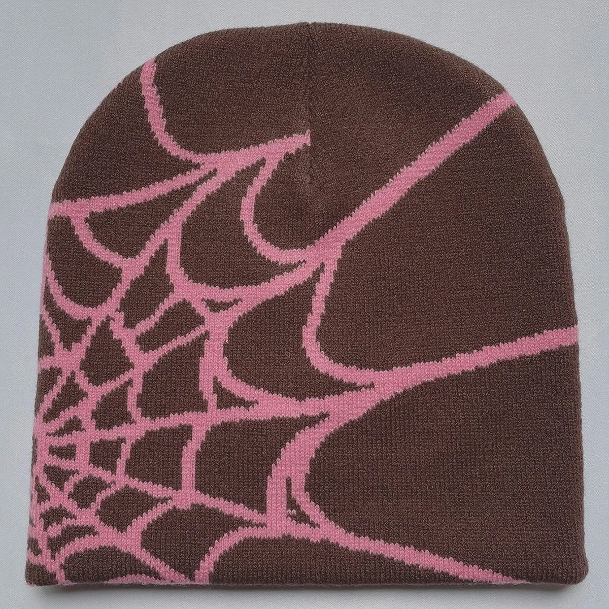 Spider Web Knit Beanie, Unisex Y2K Hat