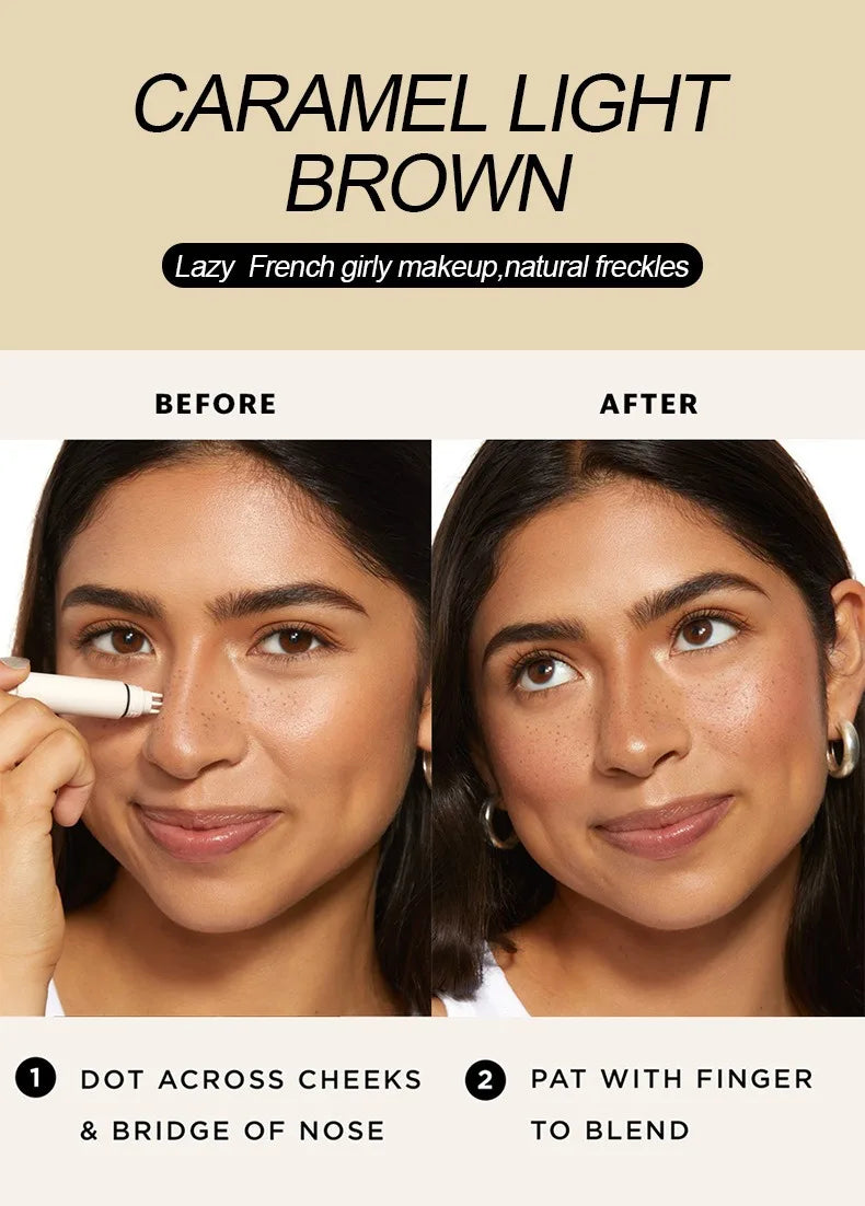 Liquid Air Cushion Freckle Stamp Pen Five-point Head Freckle Natural Simulation Fake Dot Spot Pen Waterproof Lasting Makeup
