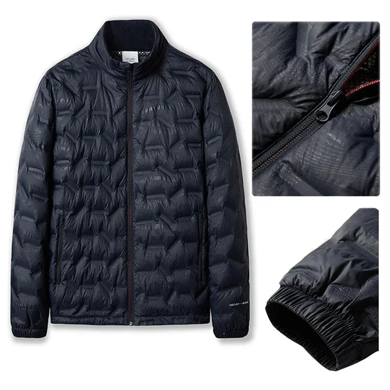 Men's Hooded Outdoor Puffer Jacket - Warm Hiking and Camping Coat - photo 2