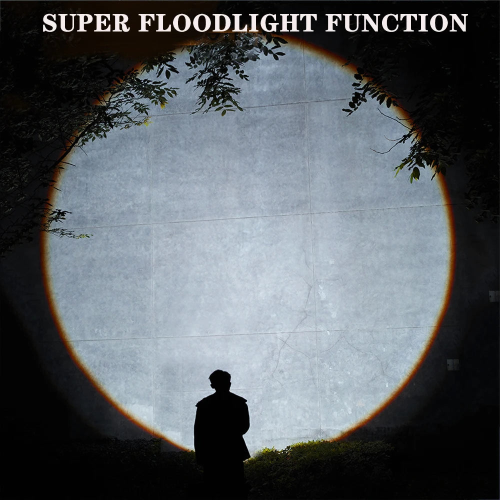 USB Rechargeable 30W High Power LED Flashlight Waterproof 5 Modes Tactical Torch Super Long Shot for Outdoor Camping