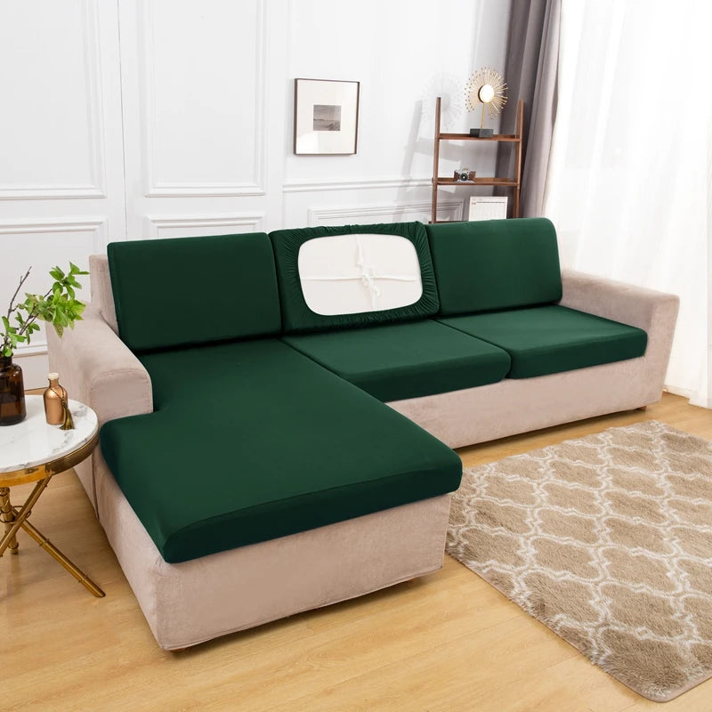 Summer Silk Spandex Seat  Sofa Cushion Cover Pad Protect 2026 Living Room Couch Slipcover 1 2 3 4 Seater Sofa Seat Covers