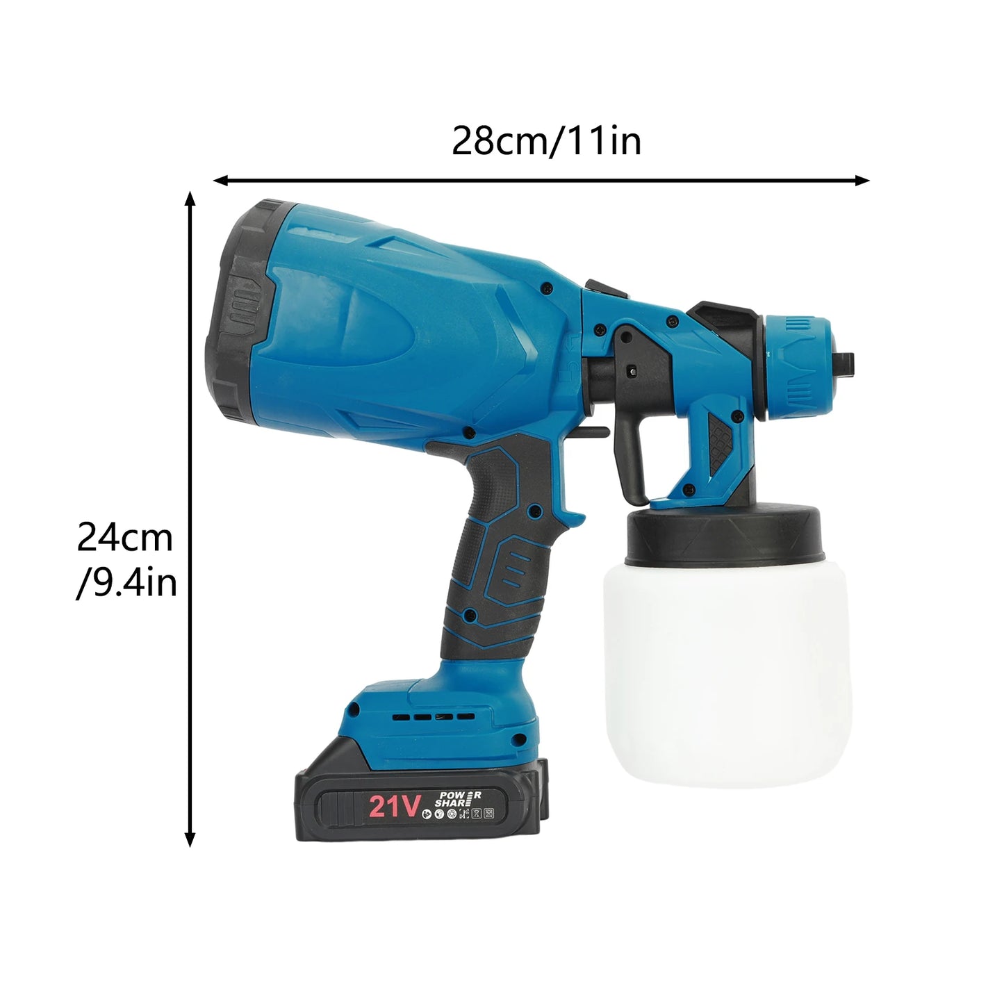 1 Set Mini Paint Sprayer Ergonomic Handle Long-Spray Distance 3 Spray Patterns Rechargeable Multipurpose Electric Handheld Powe