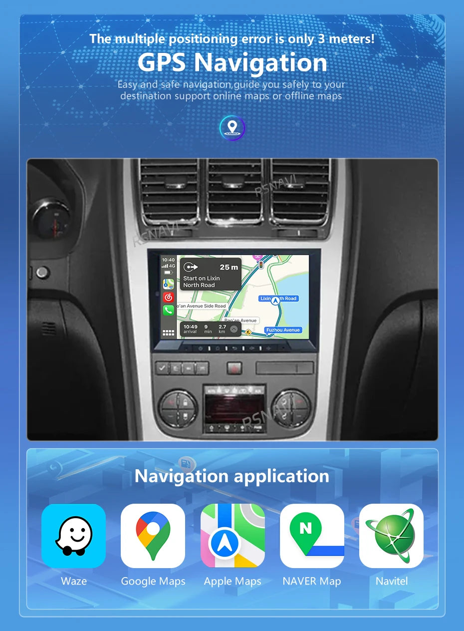Android 16 Carplay Car Radio For Chevrolet Silverado Impala GMC Yukon Acadia Sierra Navigation GPS Multimedia Player stereo wifi