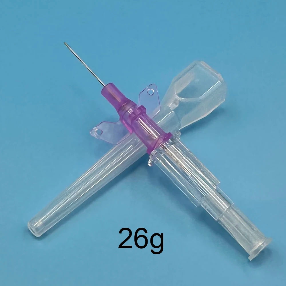10pcs Disposable Dog Cat I. V. Cannula Animal Catheter Pet Catheters with Heparin Cap 22G 24G 26G Veterinary Tools