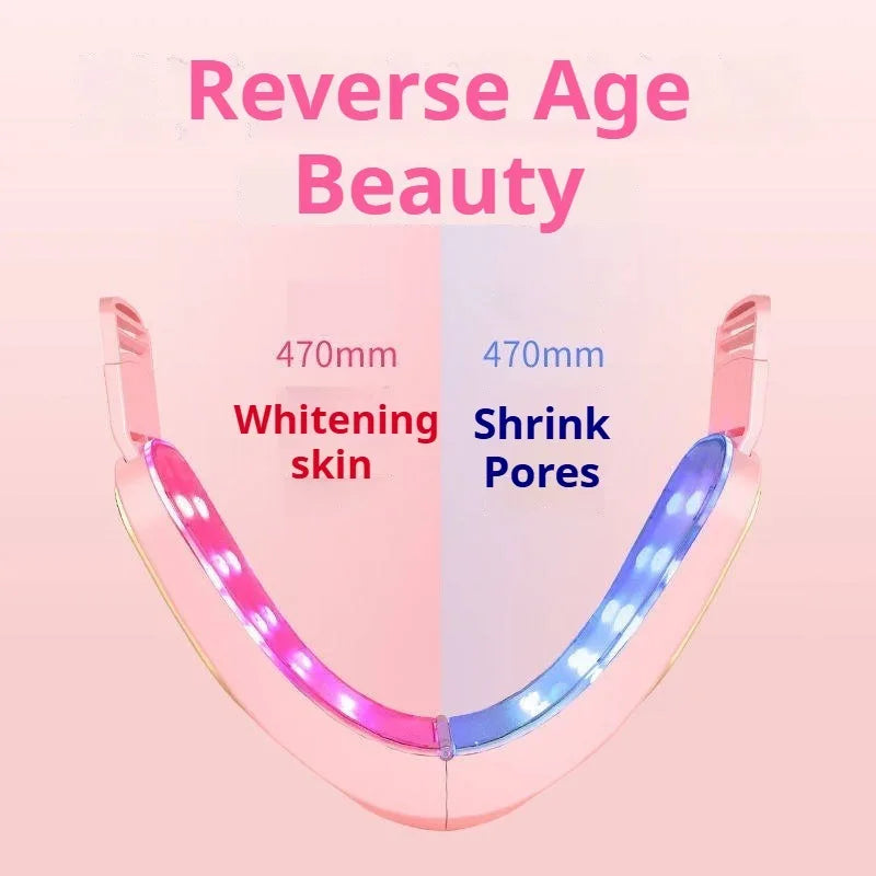 Facial Lifting V Face Massager Red Light Therapy Micro Vibration Slimming Device Double Chin Nasolabial Folds Massager Facial