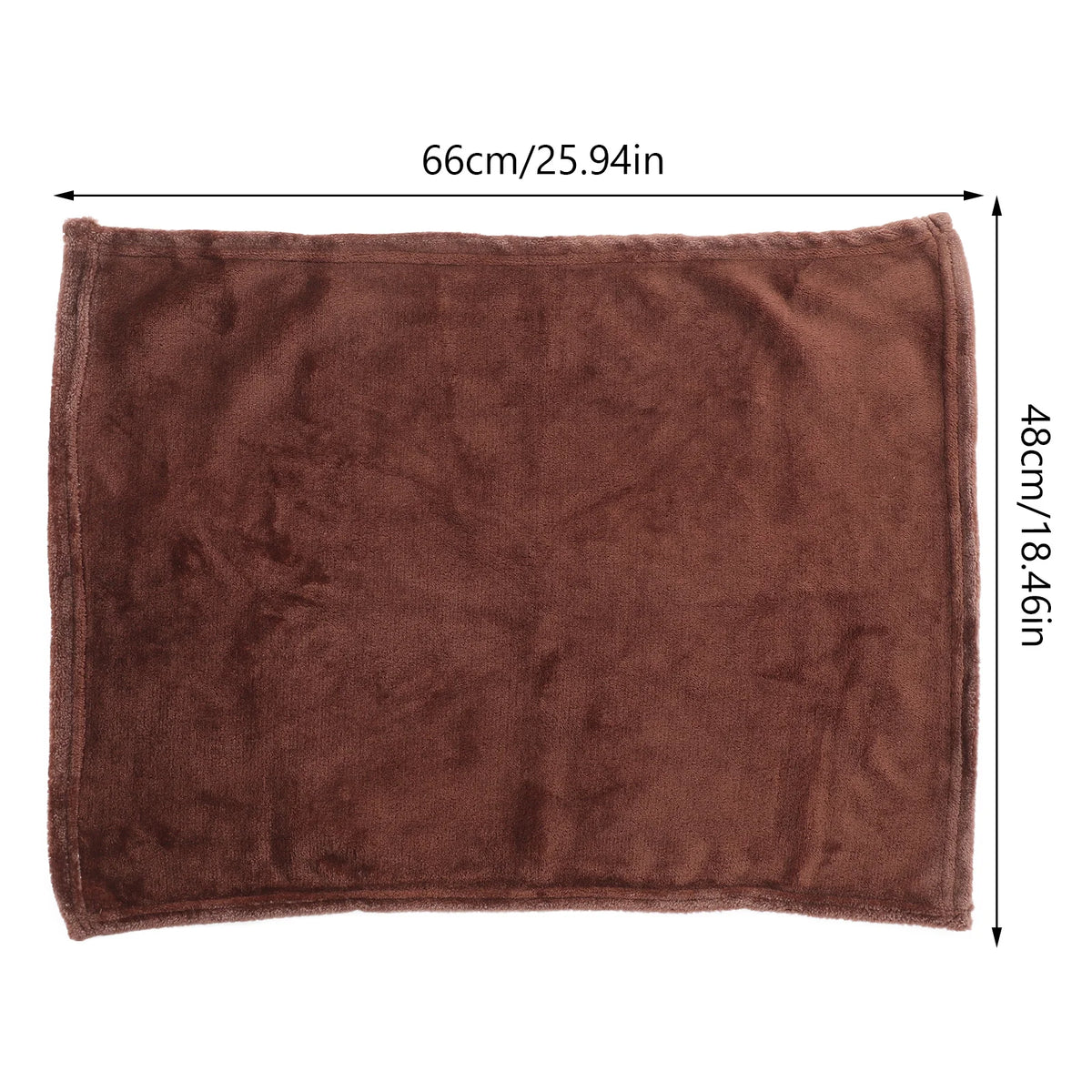 Coffee Color Flannel Fleece Pet Blanket - Lightweight Solid Bedding - photo 4