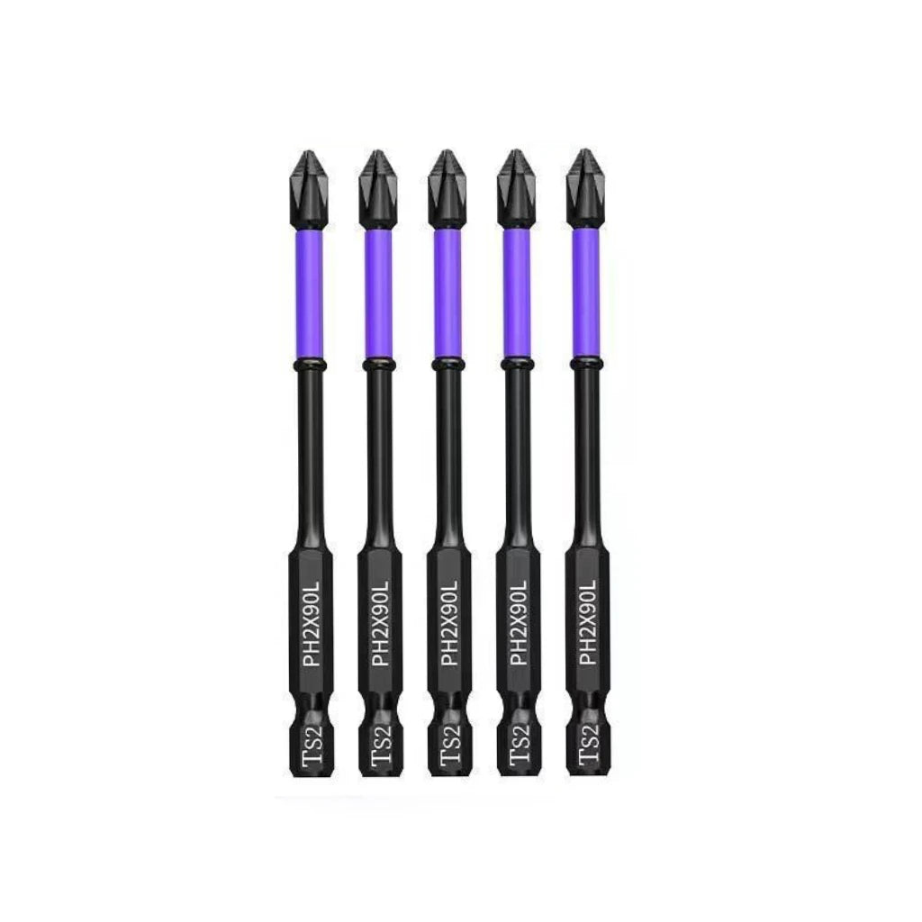PH2 Impact Driver Bit Set 5-60PCS – Magnetic Cross Screwdriver Alloy Steel Non-Slip Drill Bits
