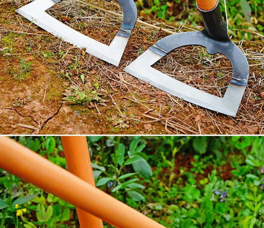 Manganese Steel Weeding Hoe — Handheld Hollow Garden Hoe 14–26cm