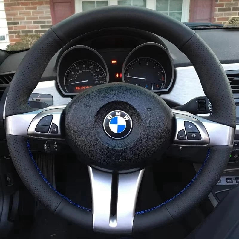 Perforated Microfiber Leather Braiding Car Steering Wheel Cover For BMW Z4 E85 E86 2026 2026 2026 2026 2026 2026