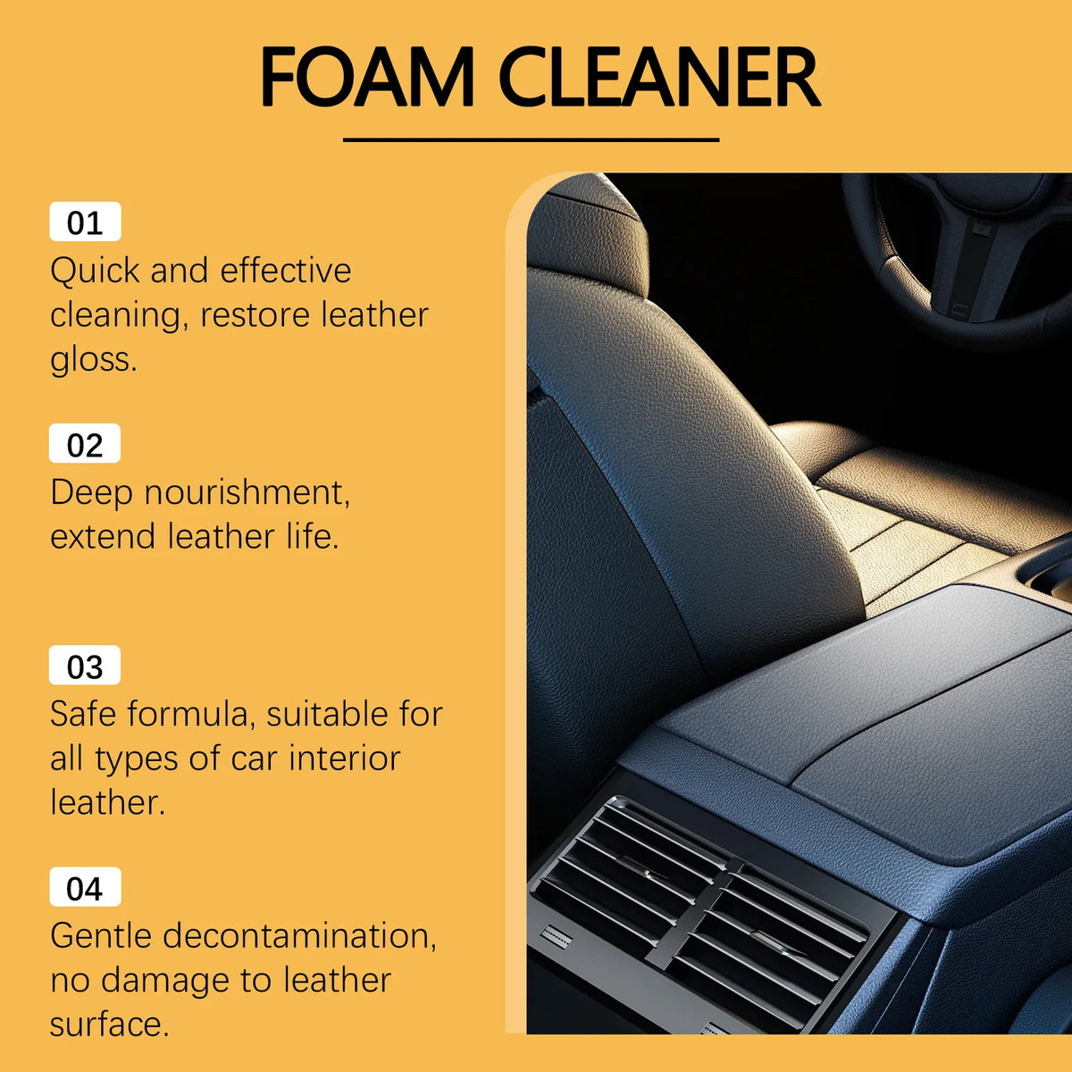 Multi-purpose Foam Cleaning Agent Automoive Car Interior Home Foam Cleaning Spray Interior Maintenance Wash Cleaning Foam Spray