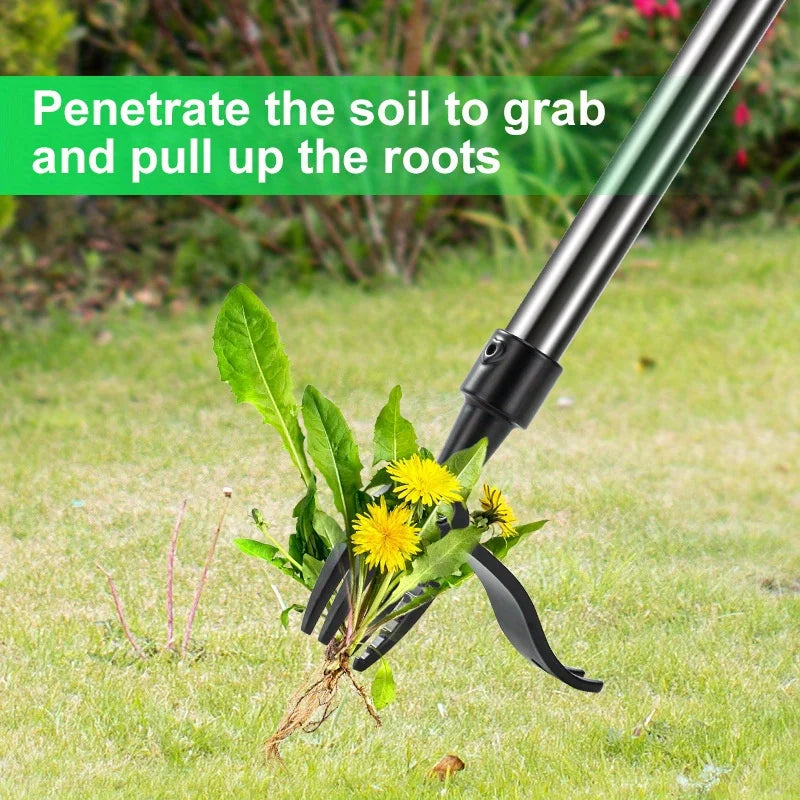 4-Claw Weed Puller Tool Head – Root Extractor for Stand-Up Garden & Lawn Weeding