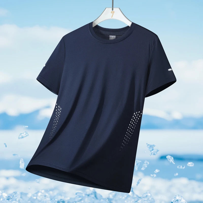 Men's Quick-Dry Reflective Running T-Shirt (S–5XL)