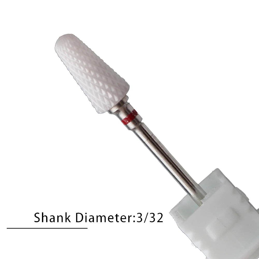Nail Drill Bits Flame Ceramic Cutters for Manicure Electric Pedicure Nail Bits Gel Polish Remover Files Burr Nail Accessories