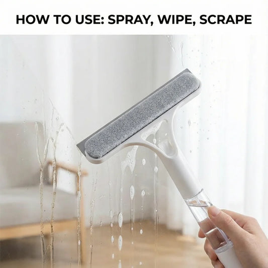 All-in-One Cleaning Squeegee (Detachable Handle), Ideal for Windows/Automobiles/Kitchen & Walls