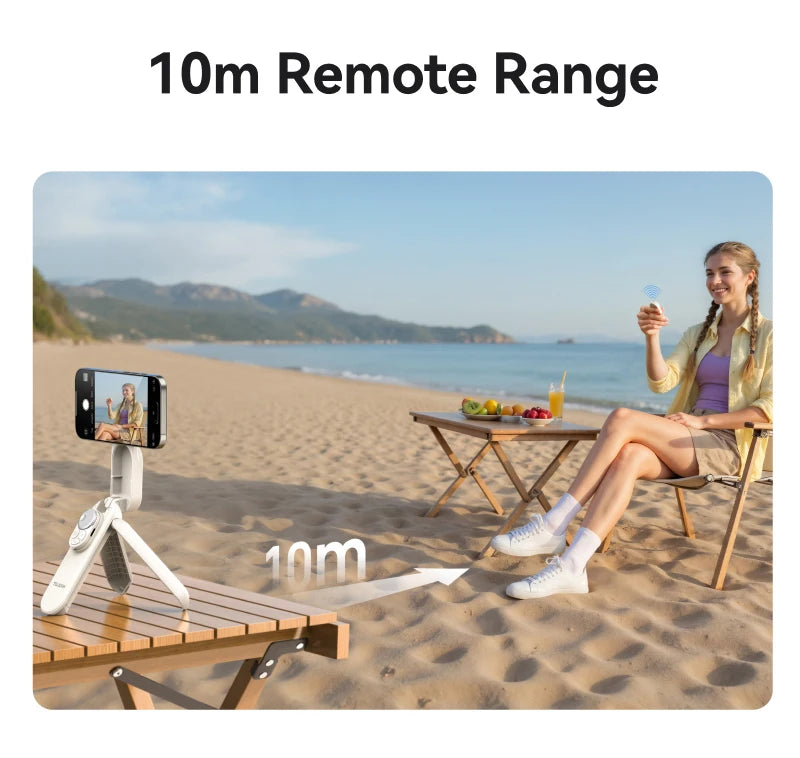 TELEISN Magnetic Bluetooth ZOOM Remote Selfie Stick Tripod For Iphone HUAWEI XIAOMI SAMSUNG Extendable Portable Vlogging Stand