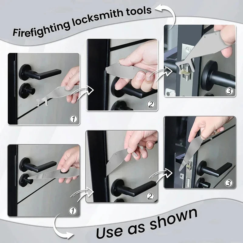 Multi-Purpose Heavy Duty Pry Bar Stainless Steel Mini Portable Emergency Rescue Tool for Firefighter Home Car Repair