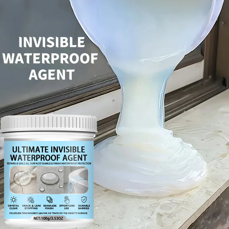 Clear Waterproof Sealant Coating, Invisible Leak Repair